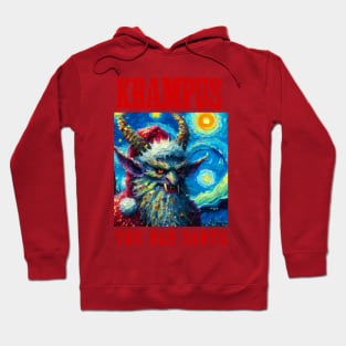 Bad Santa in starry night Hoodie